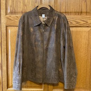 Chicos Leather Jacket
